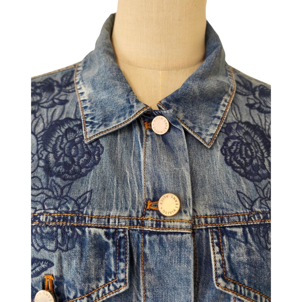Alice + Olivia CHLOE DENIM JACKET - Picture 8 of 11